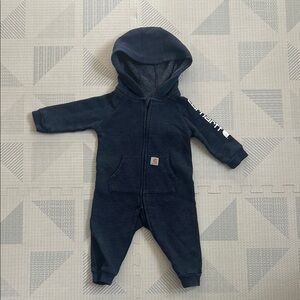 Thick, cozy Carhartt one piece. Great for chilly days or walks outside.